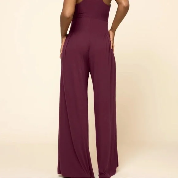 POPFLEX Go with the Flow Jumpsuit - Vineyard Wine MEDIUM - Picture 9 of 9